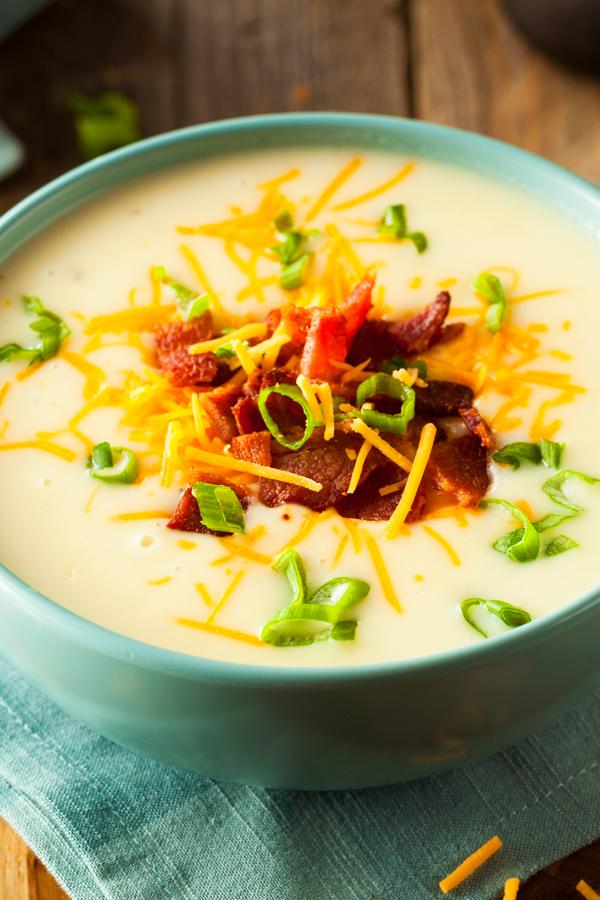 poste no pinterest esta imagem de receita de sopa-de-batata
