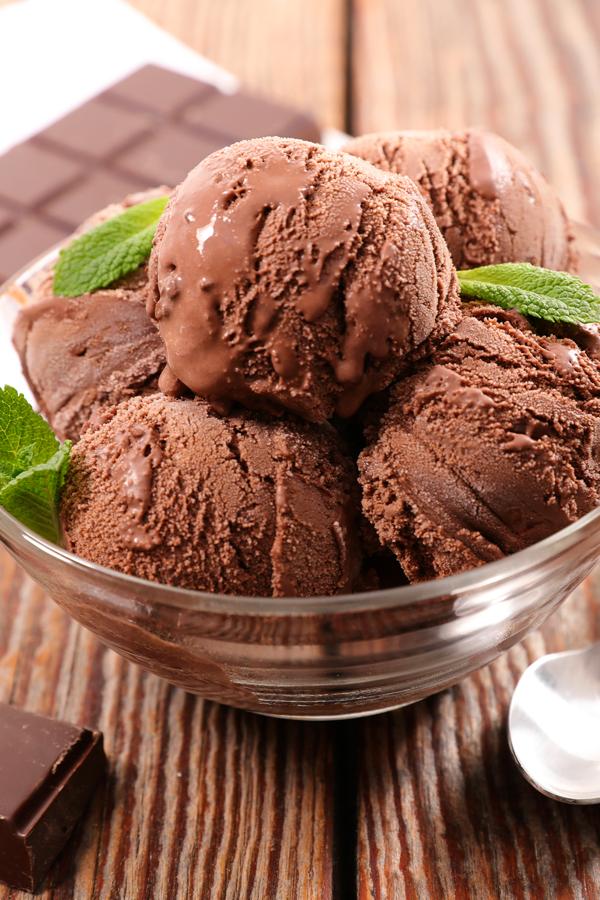 poste no pinterest esta imagem de receita de sorvete-de-chocolate-caseiro