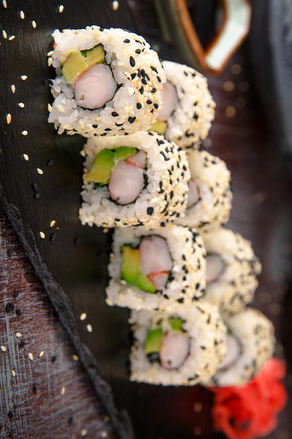 poste no pinterest esta imagem de receita de sushi-california