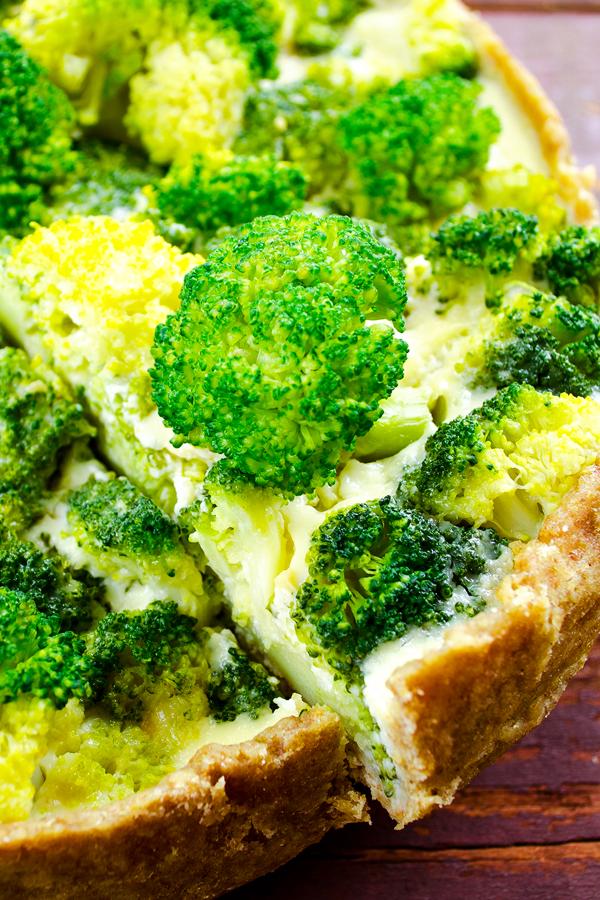 poste no pinterest esta imagem de receita de torta-de-brocolis