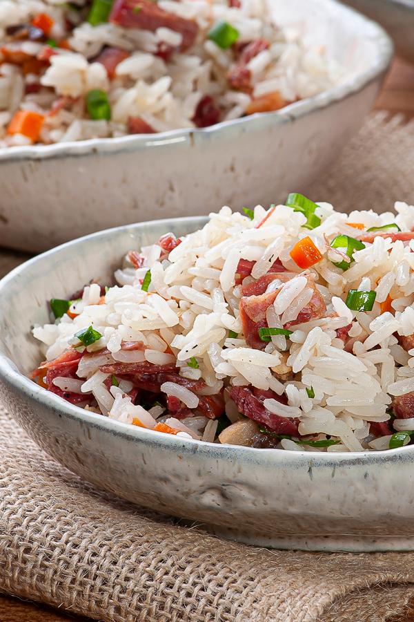 poste no pinterest esta imagem de receita de arroz-com-carne-seca