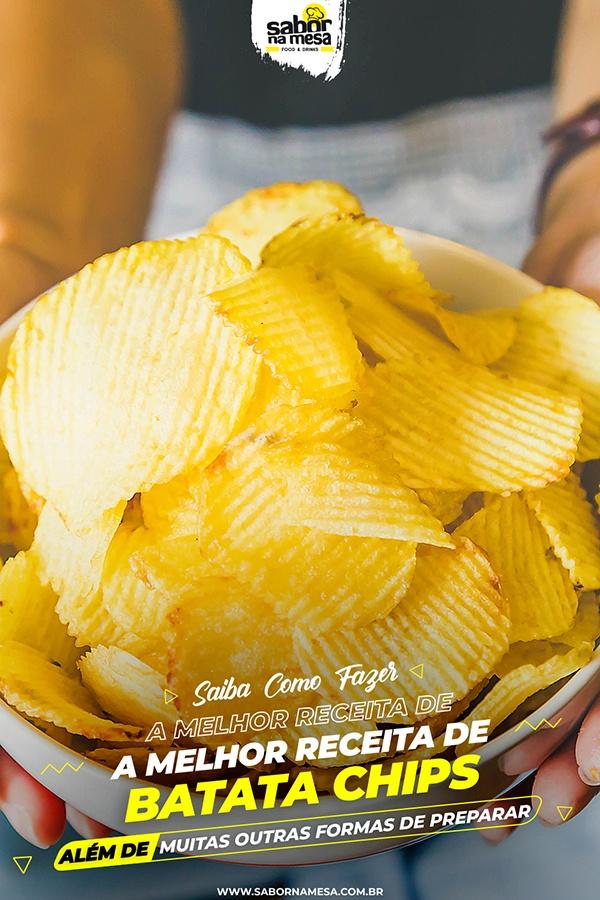 poste no pinterest esta imagem de receita de batata-chips