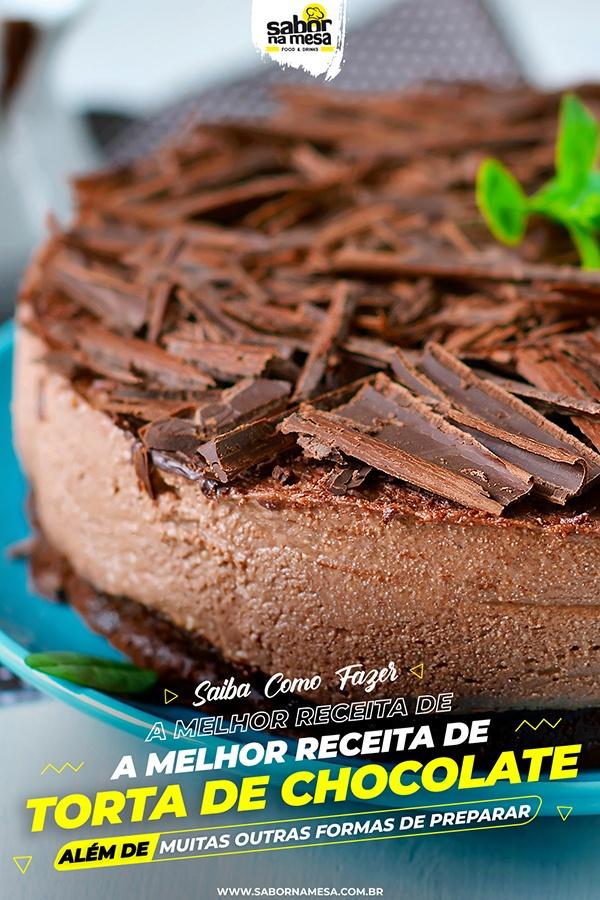 poste no pinterest esta imagem de receita de torta-de-chocolate