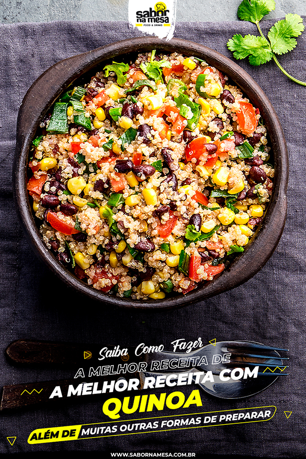 poste no pinterest esta imagem de receita de quinoa