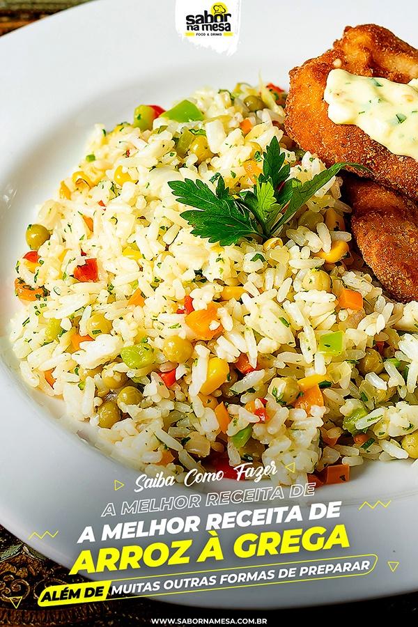 poste no pinterest esta imagem de receita de arroz-a-grega