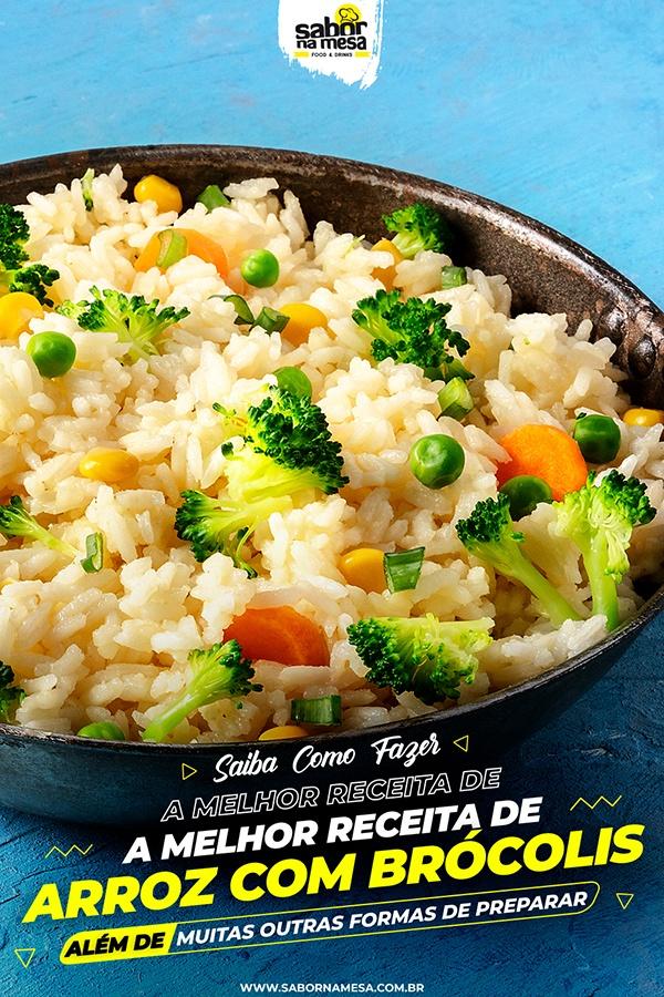 poste no pinterest esta imagem de receita de arroz-com-brocolis