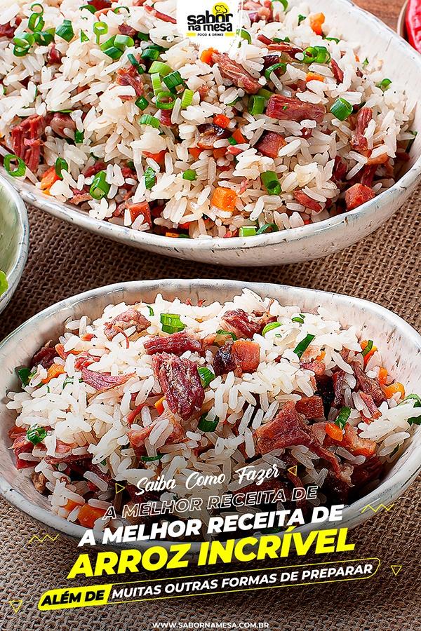 poste no pinterest esta imagem de receita de arroz