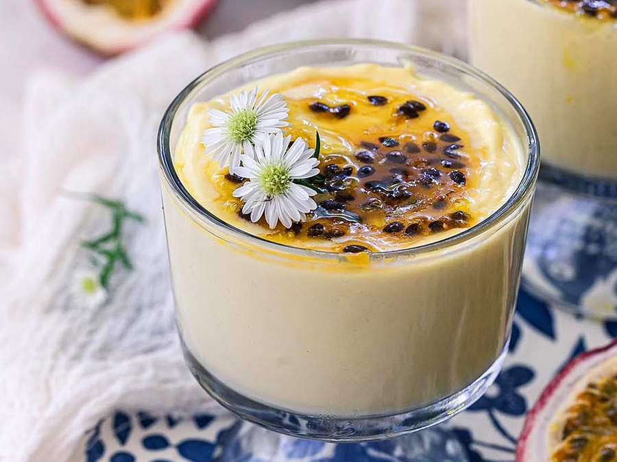 Mousse de Maracujá com Gostinho de Fruta Fresca