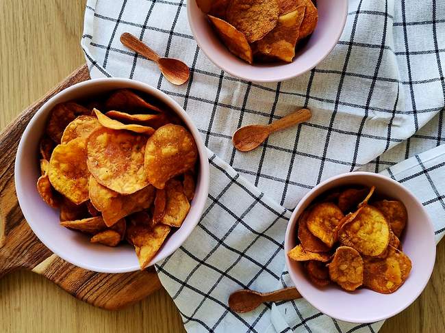 7 Receitas de Chips De Batata Doce Na Airfryer + Variações Incríveis E Saborosas