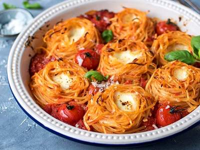 Macarrão Ninho de Forno Delicioso Simples E Fácil de Fazer