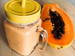 Vitamina de Mamão: Cremosa e Energética para Seu Dia