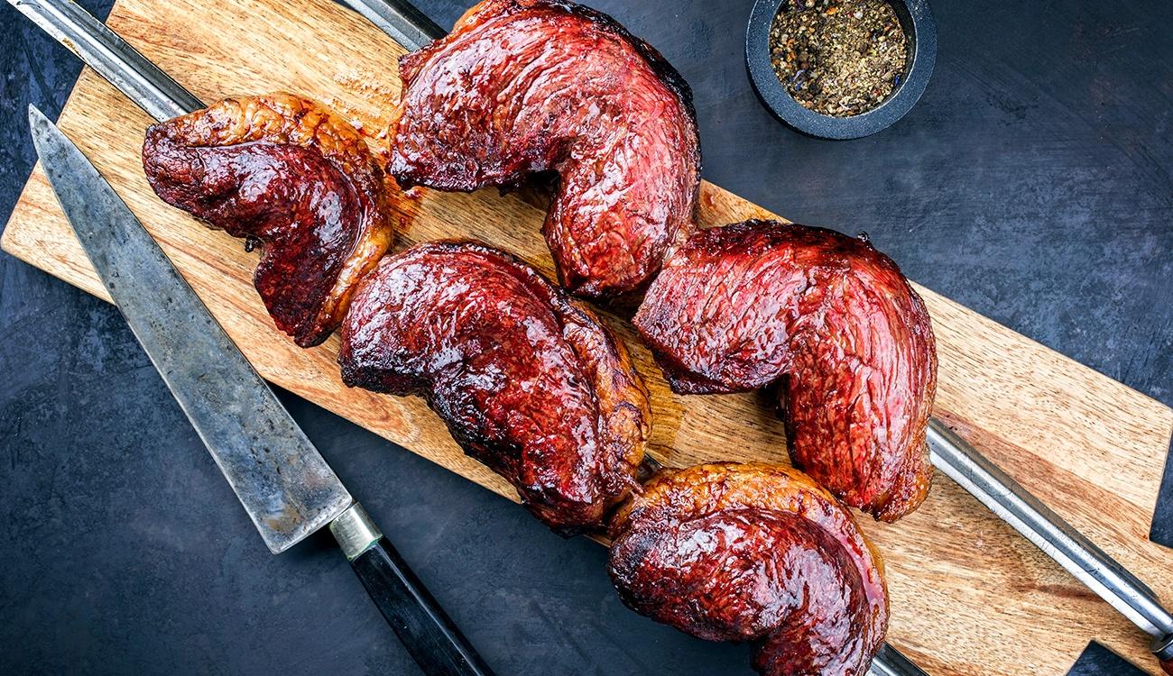 Picanha no espeto imagem de stock. Imagem de cozinhado - 60174573