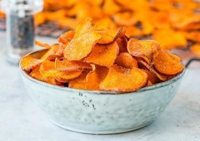 Chips de Batata Doce na Air Fryer Crocante