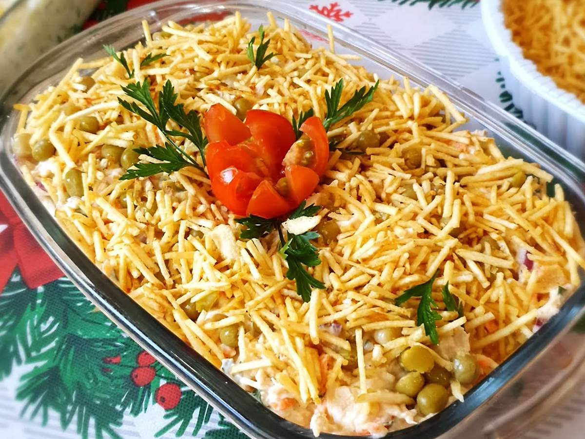 16 Receitas de Salpicão de Natal + Versões que Irão Impressionar e Marcar a Sua Ceia