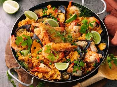 Receita de Paella (Paeja) MAIS Boas Opções Simples E Fáceis Com Muito Sabor