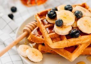 Waffle Americano Doce e Salgado Crocante Tradicional