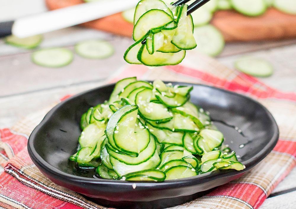 Salada Sunomono ou Pepino Japonês Agridoce