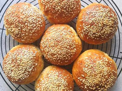 Pão de Hambúrguer Caseiro Artesanal E Também Opções Maravilhosas Para O Lanche