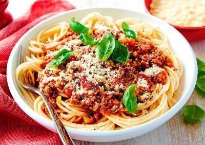 Macarrão Com Carne Moída delicioso