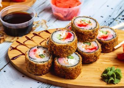 Hot Roll Philadelphia Sushi Crocante Tradicional